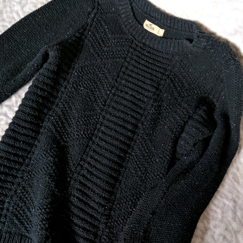 Hollister black sweater